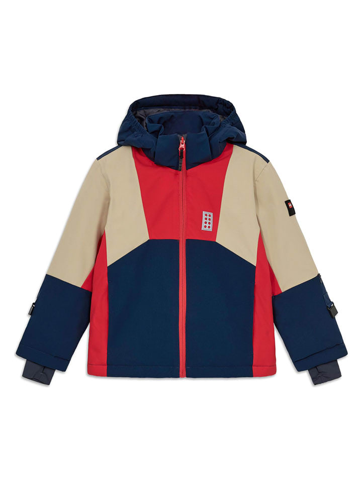 LEGO Kurtka narciarska "Jaz 801" w kolorze granatowo-czerwonym rozmiar: 164