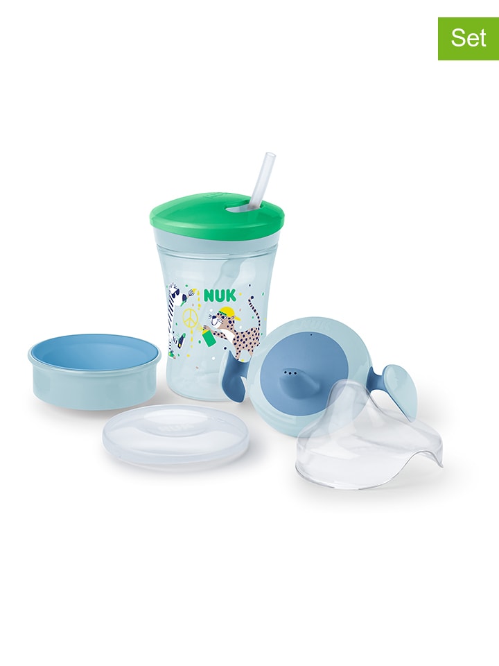 NUK 6-częściowy zestaw "Evolution" w kolorze zielono-niebieskim rozmiar: onesize
