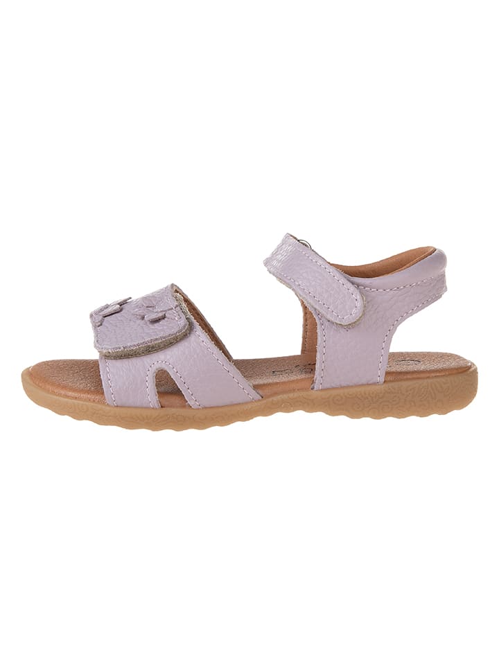 lamino Skórzane sandały w kolorze fioletowym rozmiar: 28