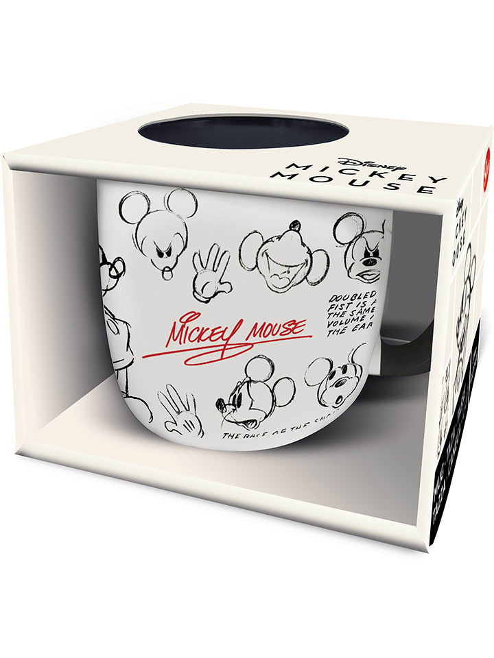 Stor Kubek "Mickey Mouse" w kolorze biało-czarno-czerwonym - 380 ml rozmiar: onesize