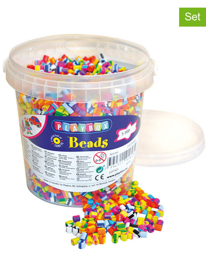 Playbox 5000-częściowy zestaw koralików do prasowanek - 5+ rozmiar: onesize