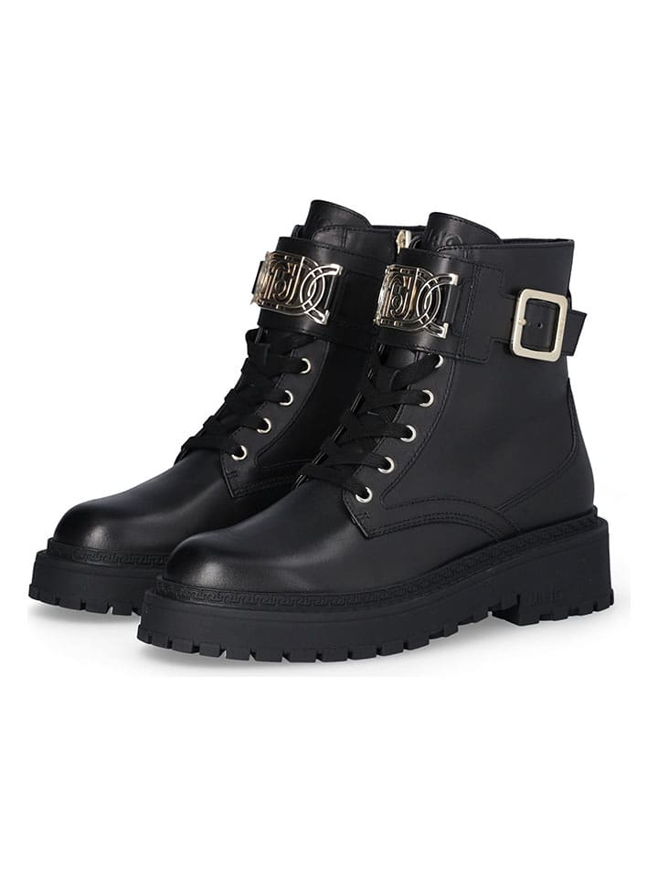 Liu Jo Skórzane botki w kolorze czarnym rozmiar: 36