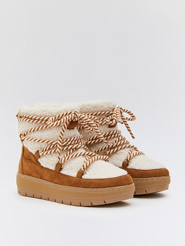 Bellucci Botki zimowe w kolorze jasnobrązowym rozmiar: 38