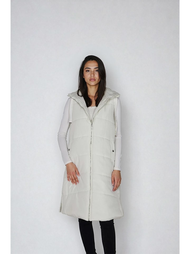 Steve Madden Kamizelka pikowana w kolorze białym rozmiar: M