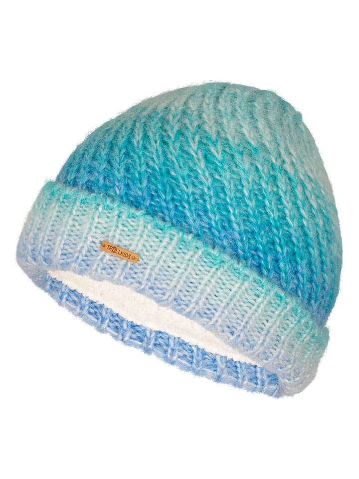 Trollkids Czapka "Senja" w kolorze turkusowym rozmiar: 52-56 cm