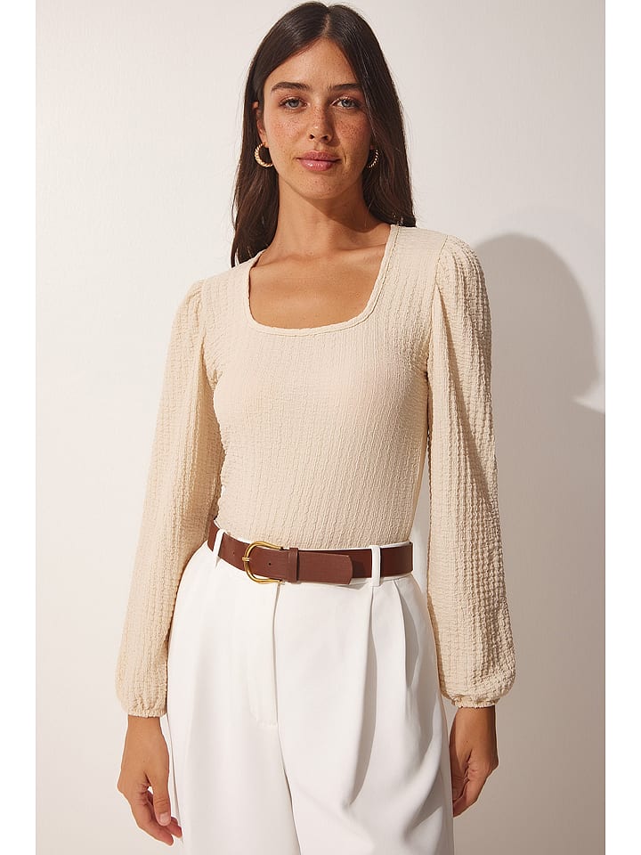 Happiness Istanbul Koszulka w kolorze kremowym rozmiar: 38