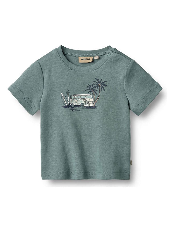 Wheat Koszulka "Valdemar" w kolorze błękitnym rozmiar: 74