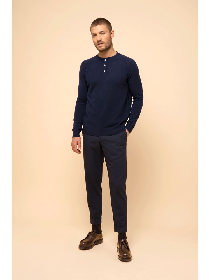 Just Cashmere Kaszmirowy sweter "Guzman" w kolorze granatowym rozmiar: S