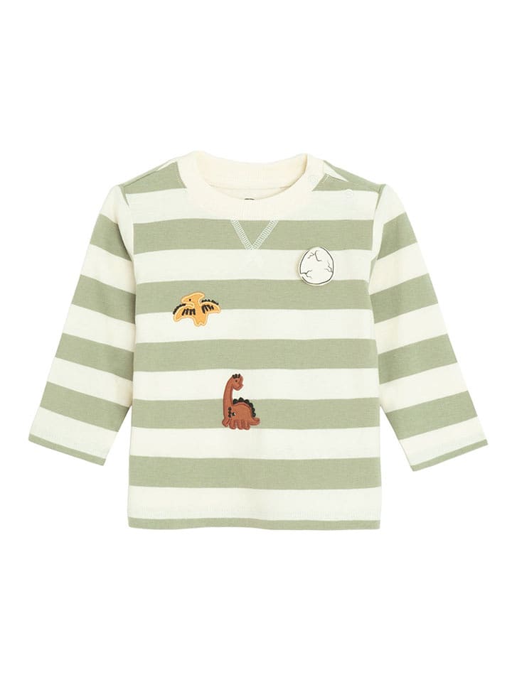 COOL CLUB Koszulka w kolorze oliwkowo-kremowym rozmiar: 86