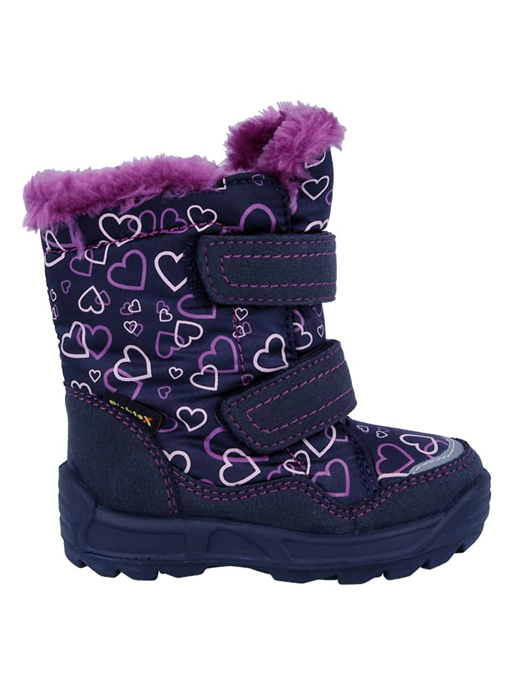 Richter Shoes Kozaki zimowe "Freestyle" w kolorze granatowo-fioletowym rozmiar: 25