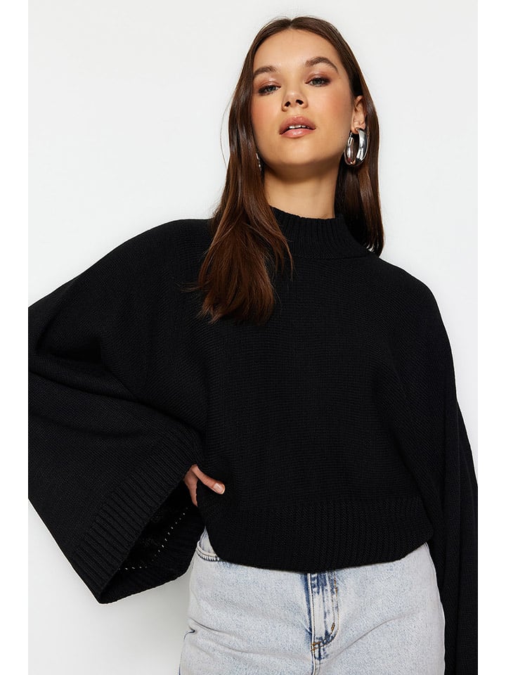 trendyol Sweter w kolorze czarnym rozmiar: M