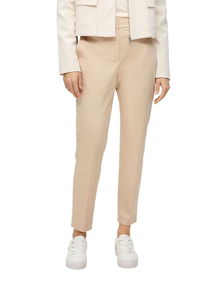 s.Oliver Spodnie chino w kolorze beżowym rozmiar: 40