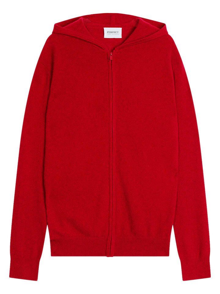 Perfect Cashmere Kaszmirowy kardigan "Eldo" w kolorze czerwonym rozmiar: XXL