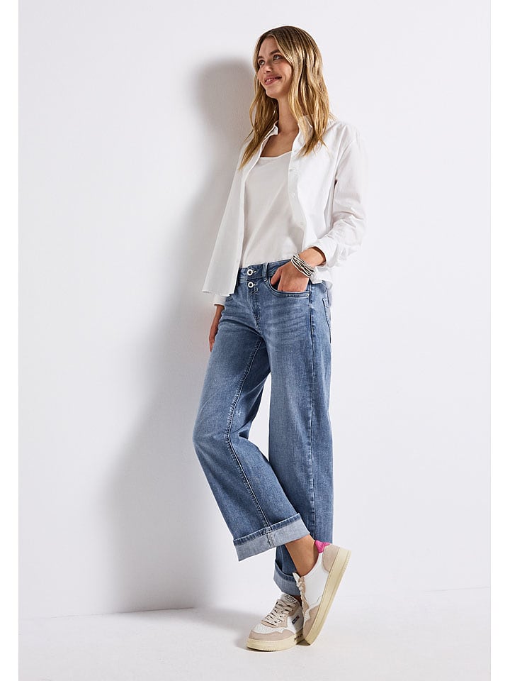 Street One Dżinsy - Regular fit - w kolorze niebieskim rozmiar: W29/L28