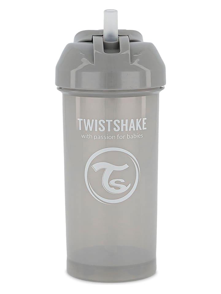 Twistshake Butelka w kolorze szarym do nauki picia - 360 ml rozmiar: onesize