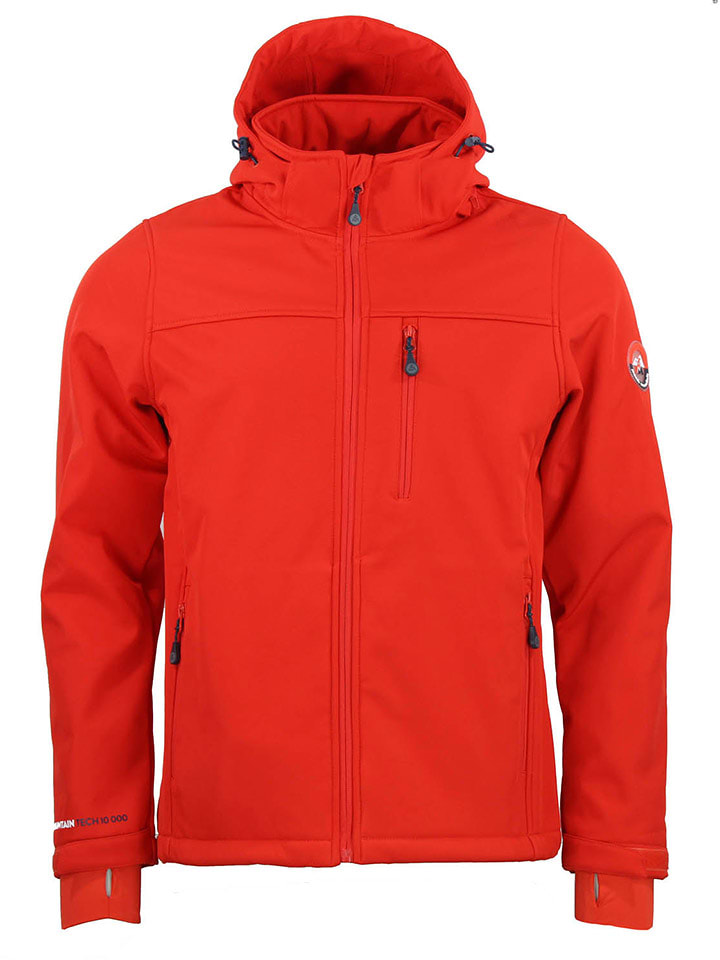 Peak Mountain Kurtka softshellowa "Claude" w kolorze pomarańczowym rozmiar: L