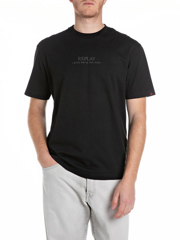 Replay Koszulka w kolorze czarnym rozmiar: L