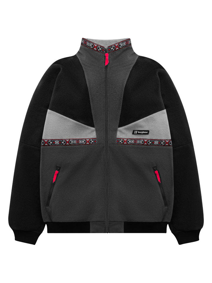 Berghaus Bluza polarowa "Tramantana 91" w kolorze czarno-czerwono-szarym rozmiar: 46