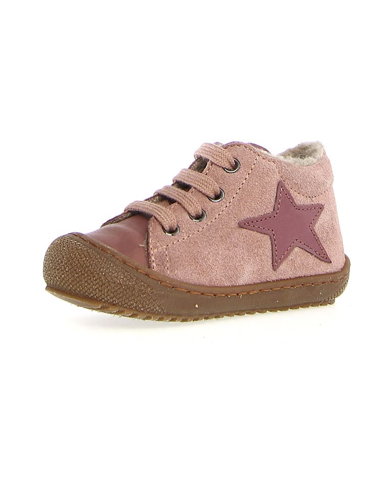 Naturino Skórzane buty "Kolde" w kolorze jasnoróżowym do nauki chodzenia rozmiar: 20