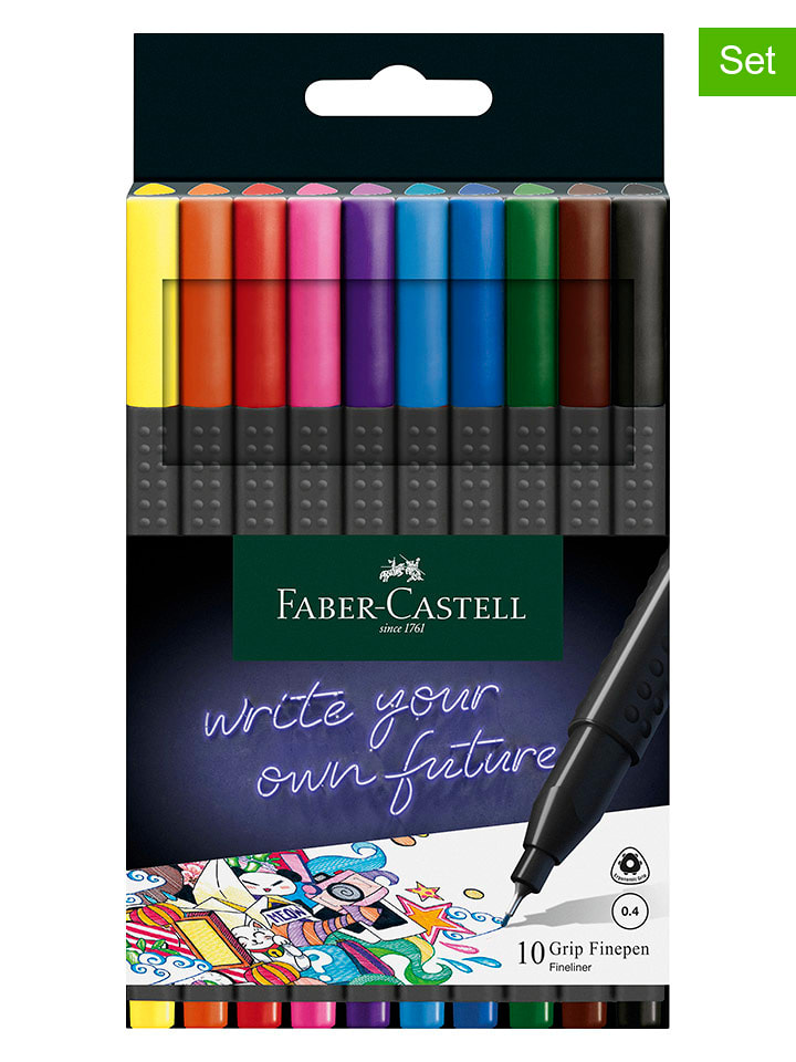Faber-Castell Długopisy filcowe (20 szt.) "Grip 0.4" rozmiar: onesize
