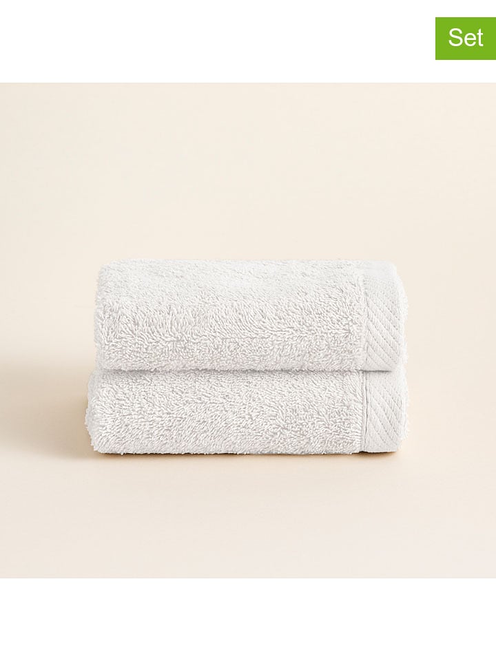 Pierre Cardin Ręczniki (2 szt.) "Serenity" w kolorze białym dla gości rozmiar: 30x50 cm