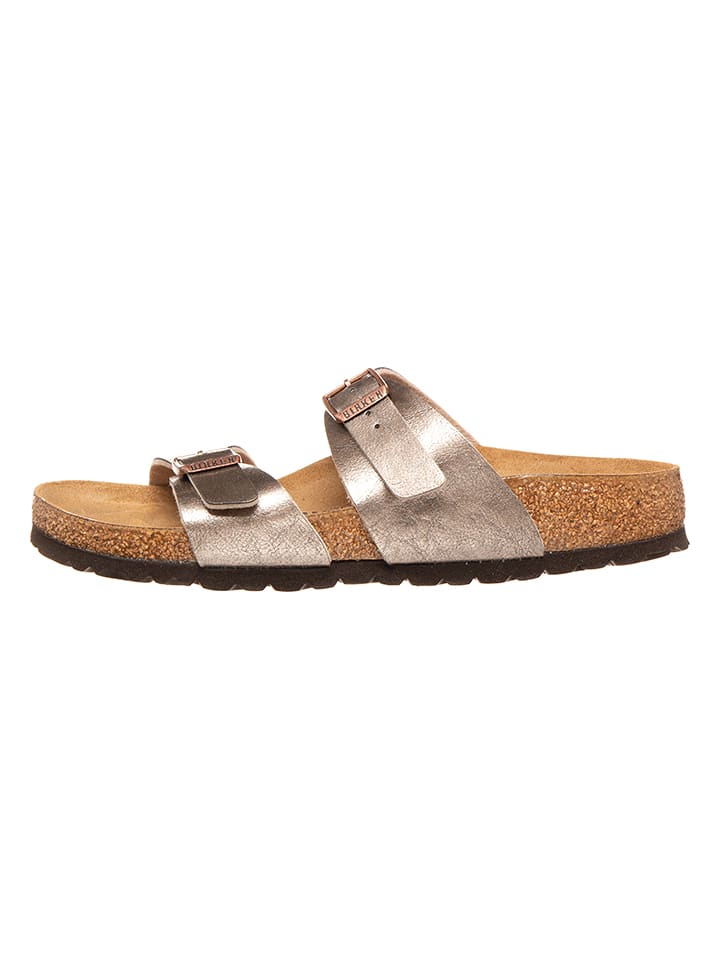 Birkenstock Klapki "Sydney" w kolorze szarobrązowym rozmiar: 35