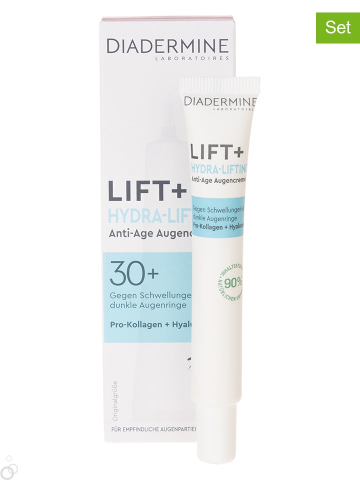DIADERMINE Kremy pod oczy (3 szt.) "Lift+" - po 15 ml rozmiar: onesize
