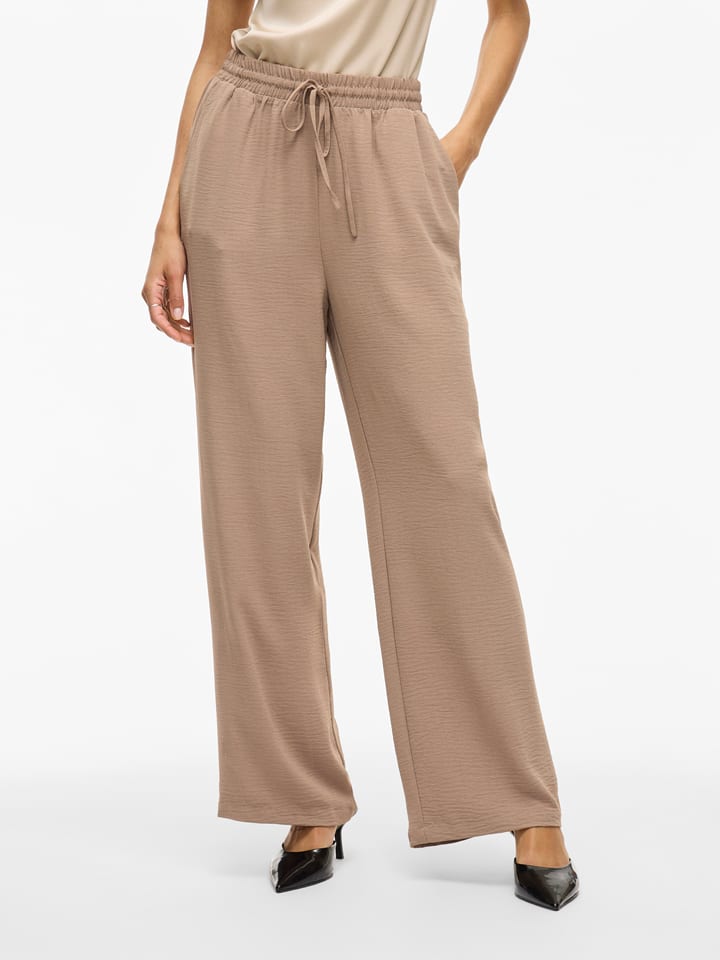 Vila Spodnie w kolorze jasnobrązowym rozmiar: 38