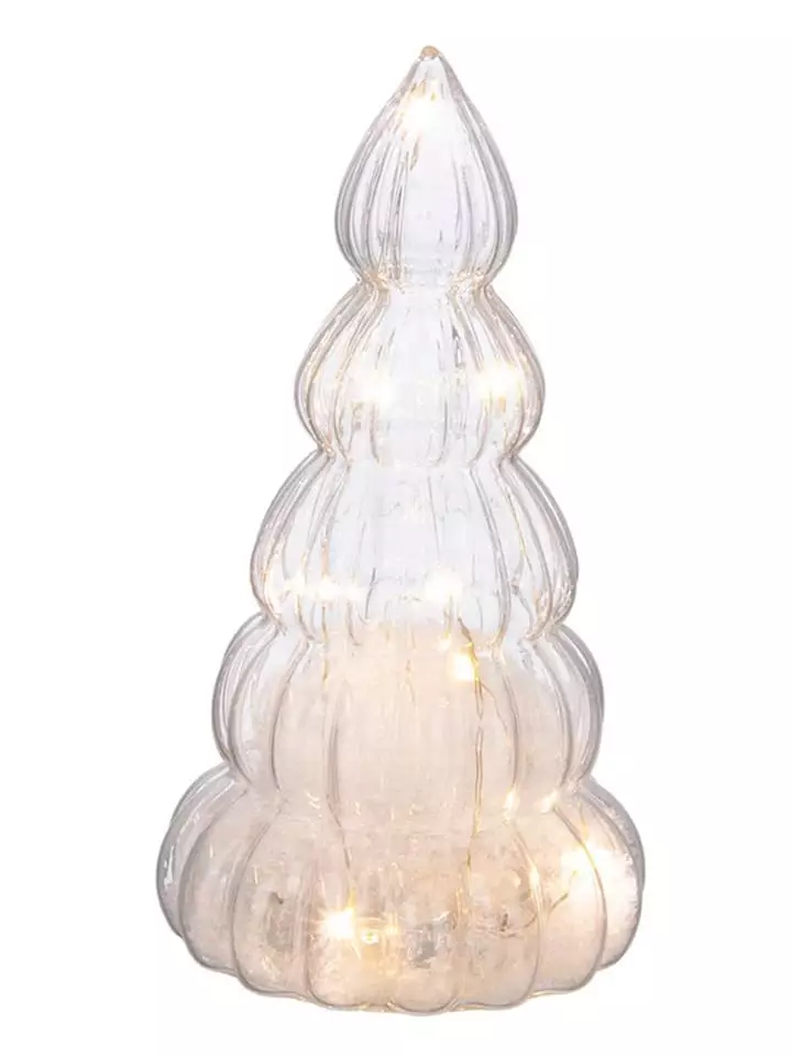 Bizzotto Dekoracyjna lampa LED w kolorze srebrnym - wys. 17 cm rozmiar: onesize