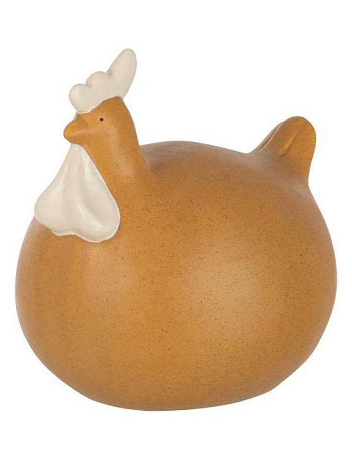 J Line Figurka dekoracyjna w kolorze jasnobrązowym - wys. 18 x Ø 17 cm rozmiar: onesize