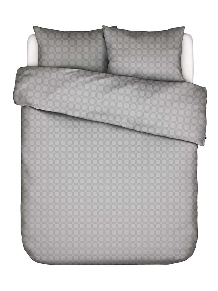 Essenza Komplet pościeli satynowej "Teada" w kolorze szarym rozmiar: 135x200 cm