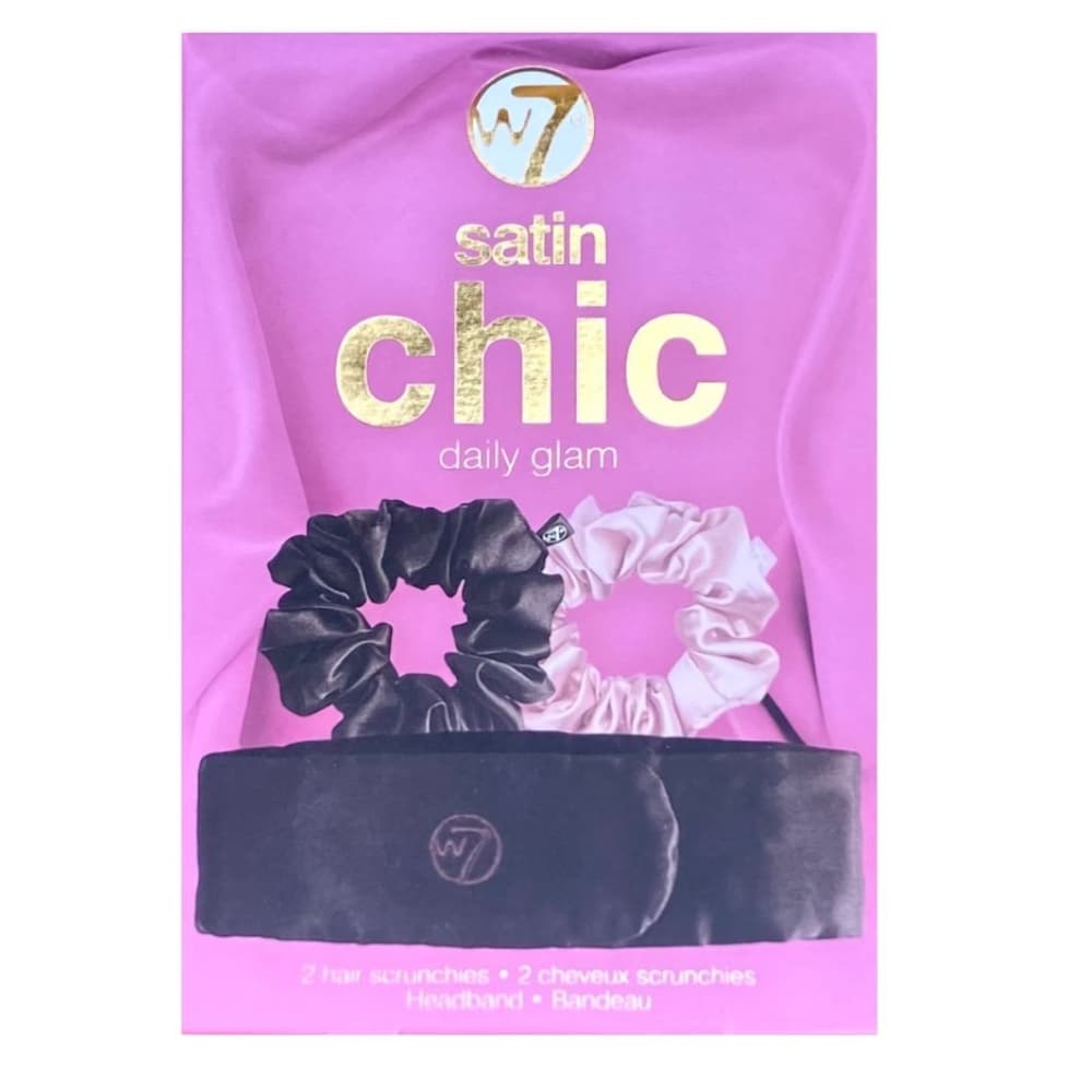 W7 W7 SATIN CHIC Daily Glam ZESTAW DO WŁOSÓW opaska + gumki 2 szt. haargummi 1.0 pieces