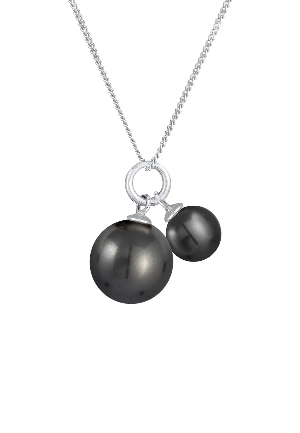 Nenalina Nenalina Nenalina Naszyjnik Damski wisior z perłą Duo Classic w srebrze próby 925 halskette 1.0 pieces