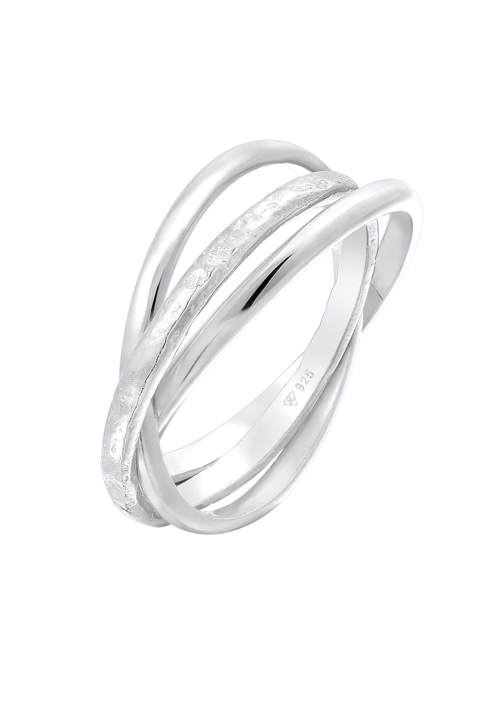 Elli Elli Elli Pierścień Damski pierścionek owijany Trinity Basic Classic w srebrze 925 Sterling Silver ring 1.0 pieces