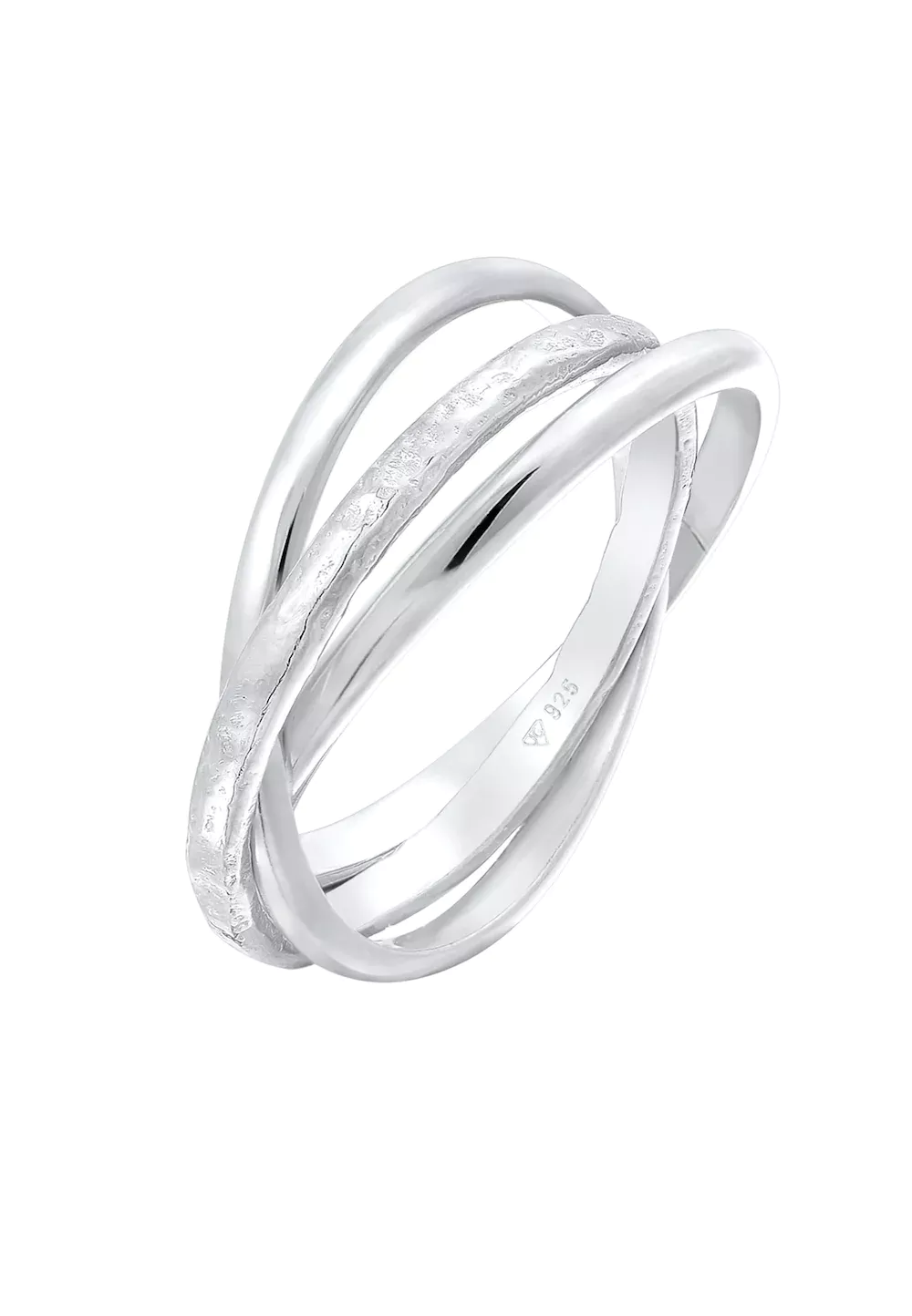 Elli Elli Elli Pierścień Damski pierścionek owijany Trinity Basic Classic w srebrze 925 Sterling Silver ring 1.0 pieces