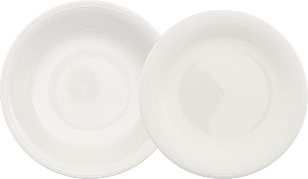 Talerze obiadowe i talerze głębokie Color Loop Natural 8 el.