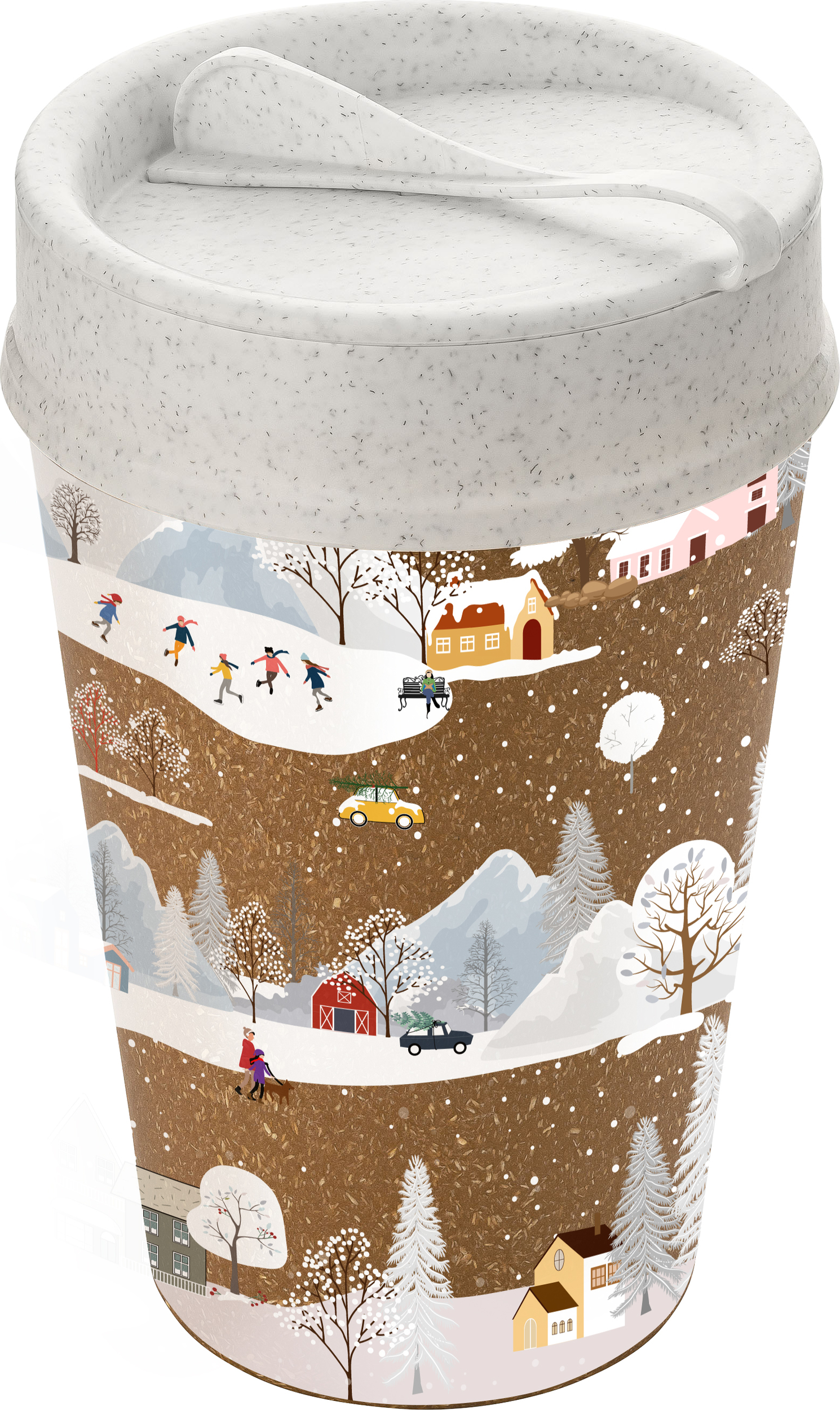 Kubek termiczny Iso To Go Organic Nature Winter Wonderland