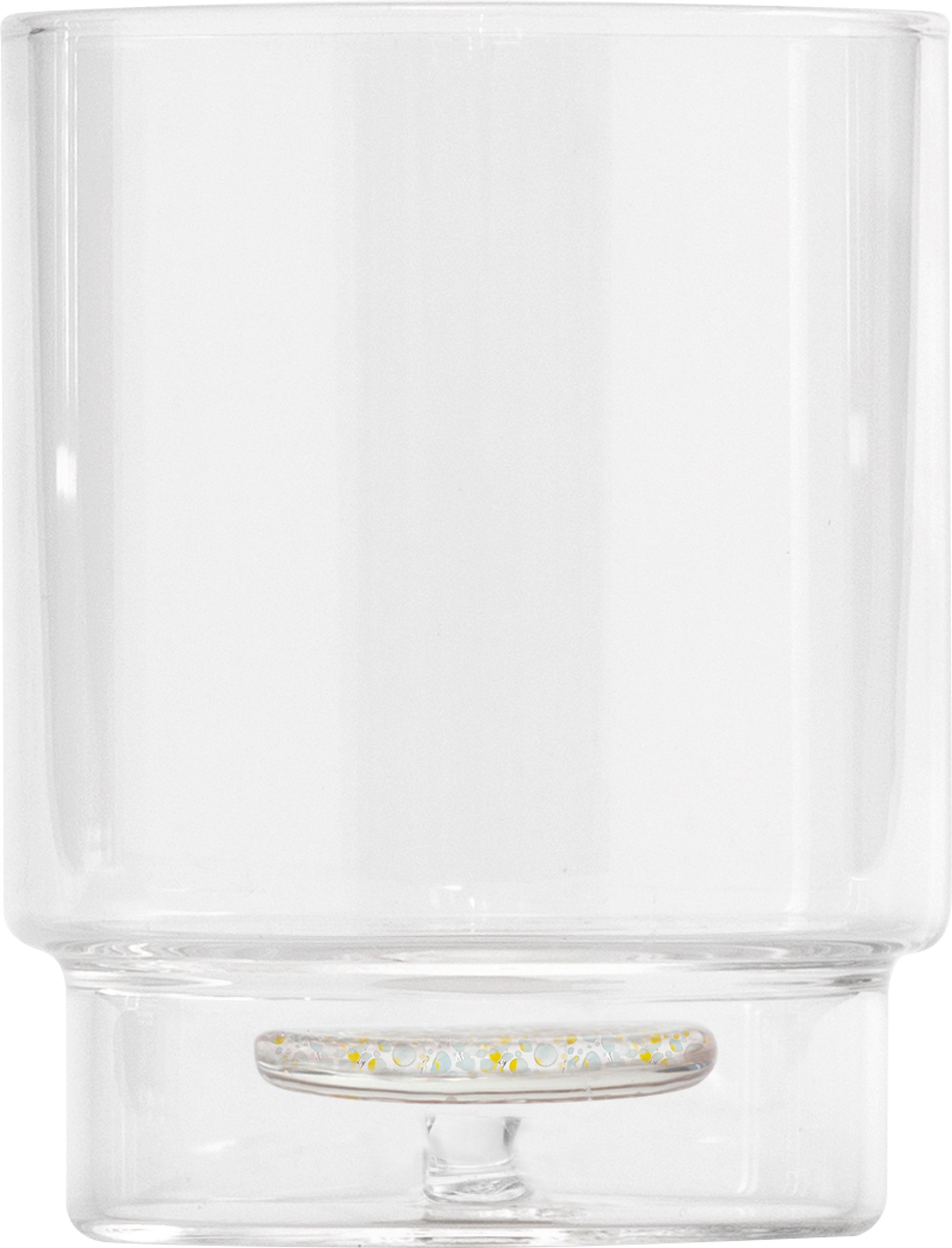 Szklanka Teca Terrazzo 350 ml jasnoniebiesko-żółta