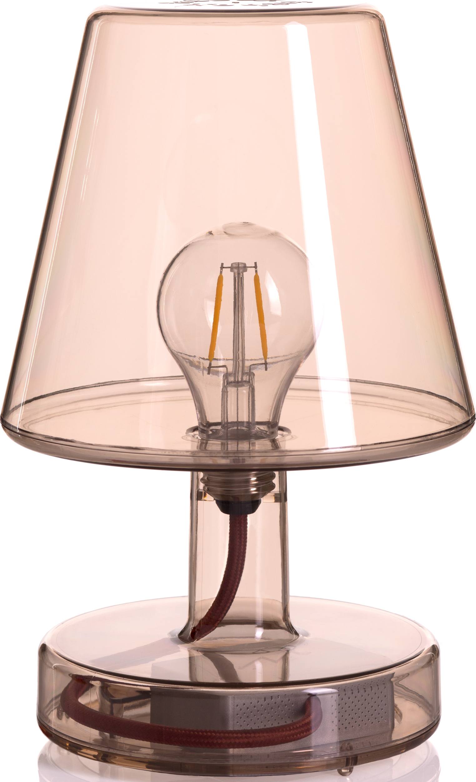 Lampa stołowa Transloetje brązowa