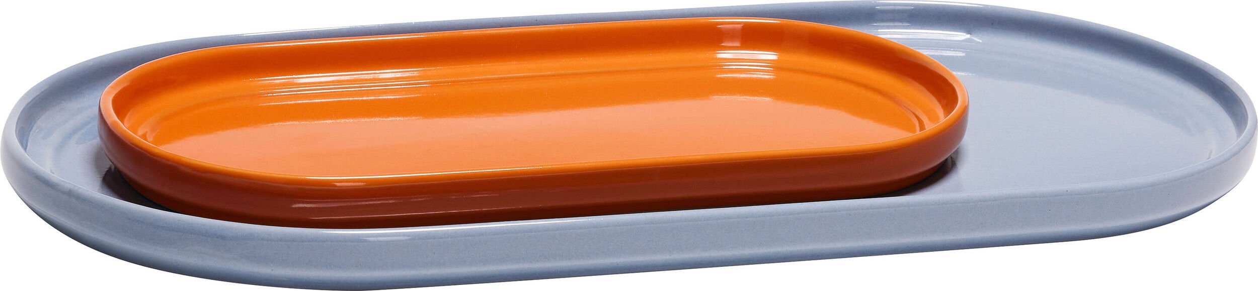 Tace dekoracyjne Amare niebieska i pomarańczowa 2 szt.