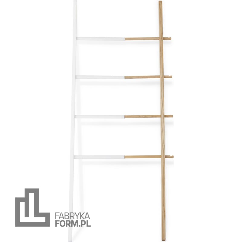 Wieszak drabina Hub biały