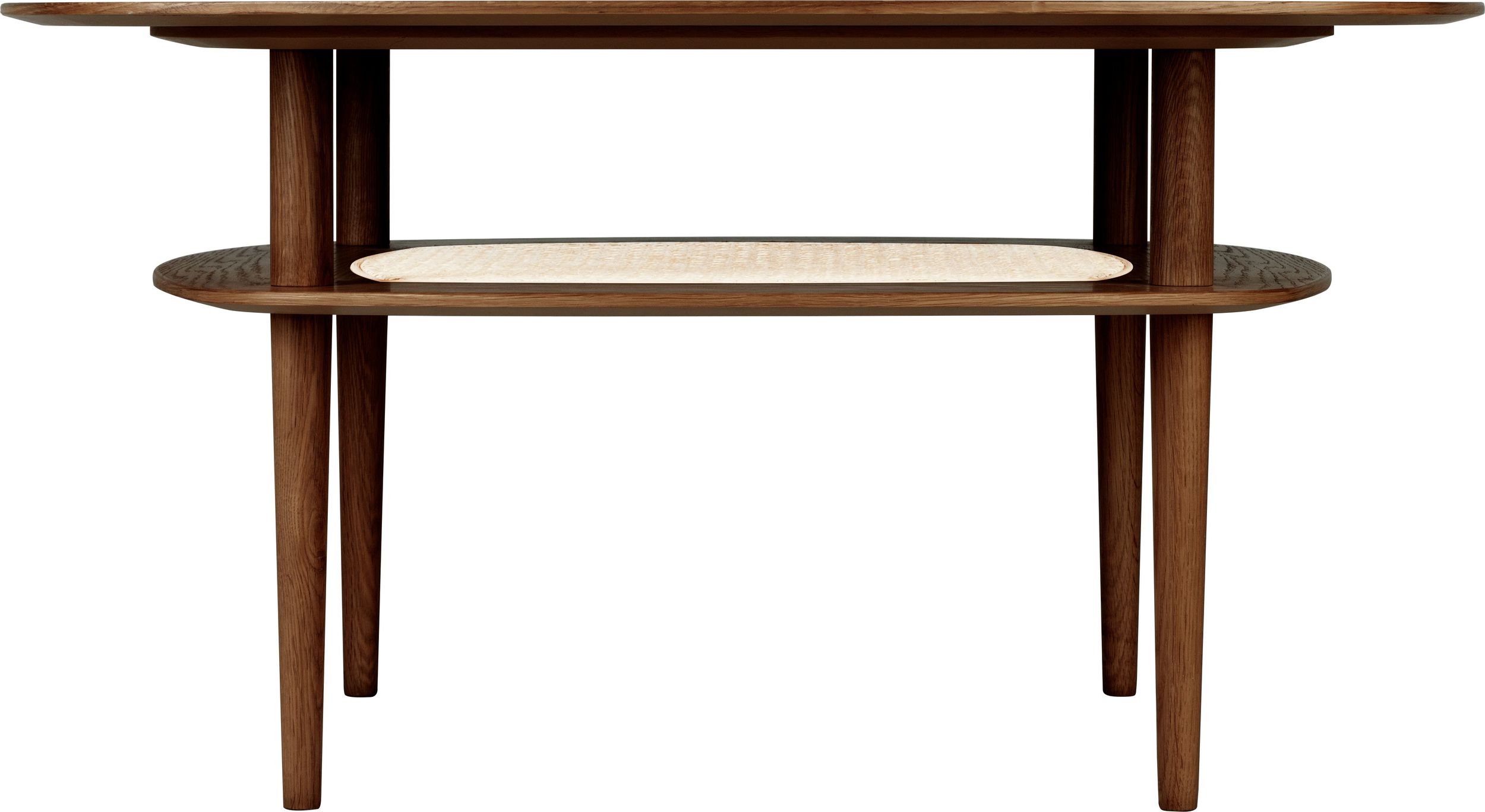 Stolik kawowy Together kwadratowy ciemny dąb