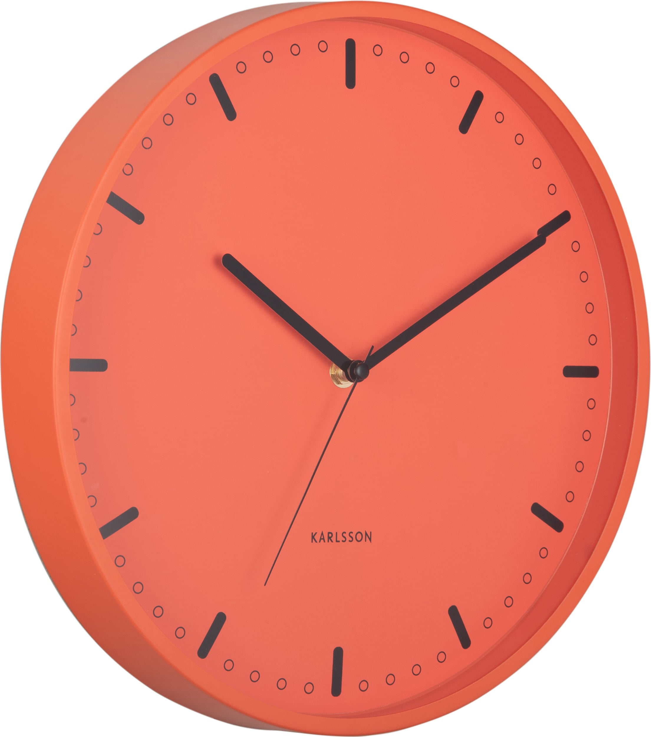 Zegar ścienny Cool Retro pomarańczowy