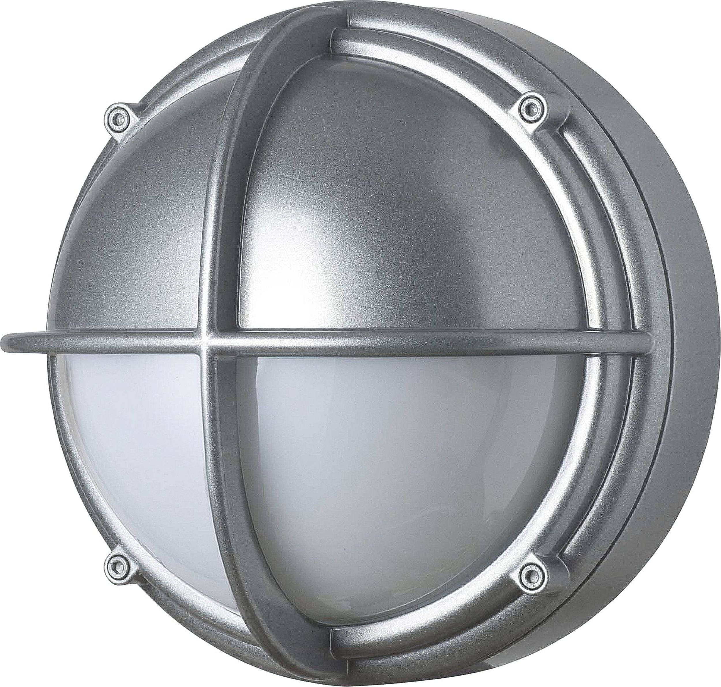 Kinkiet Skot Half LED 3000K opal z aluminiową ramą