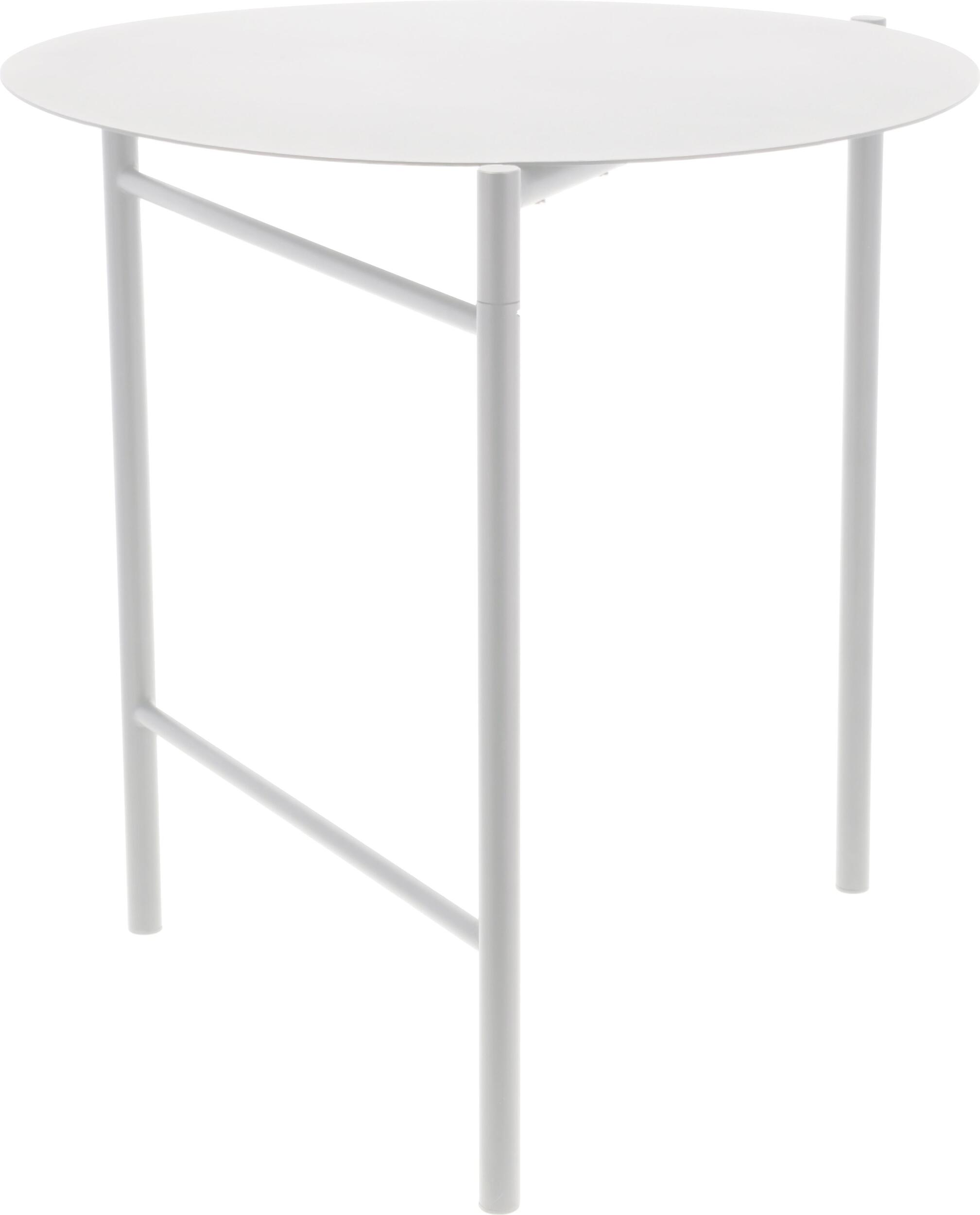 Stolik ogrodowy Disc jasnoszary składany