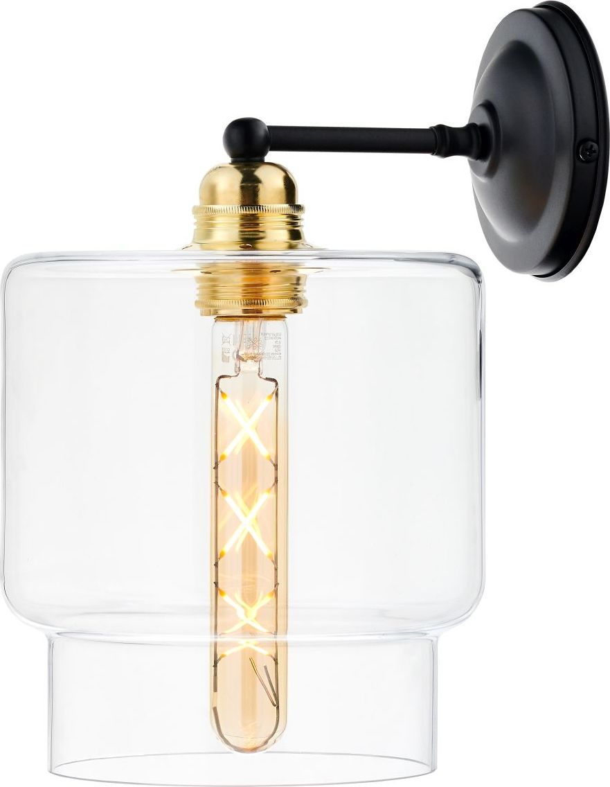 Kinkiet Longis IV czarno-złoty