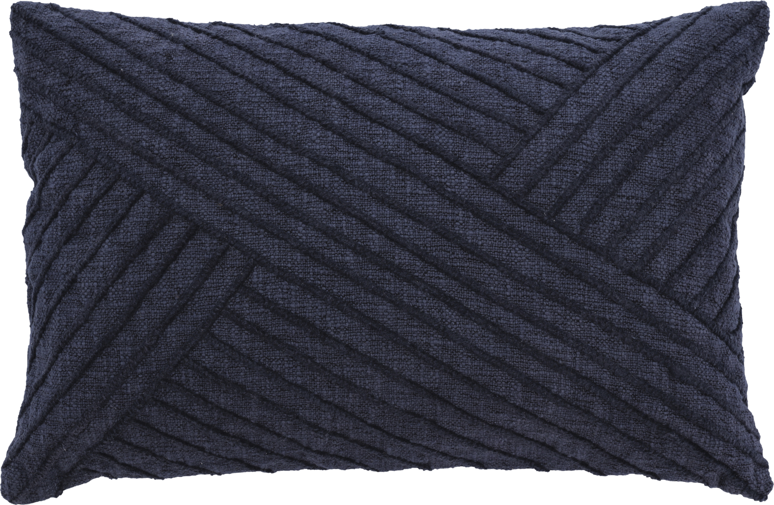Poduszka dekoracyjna Diagonal 40 x 60 cm indygo
