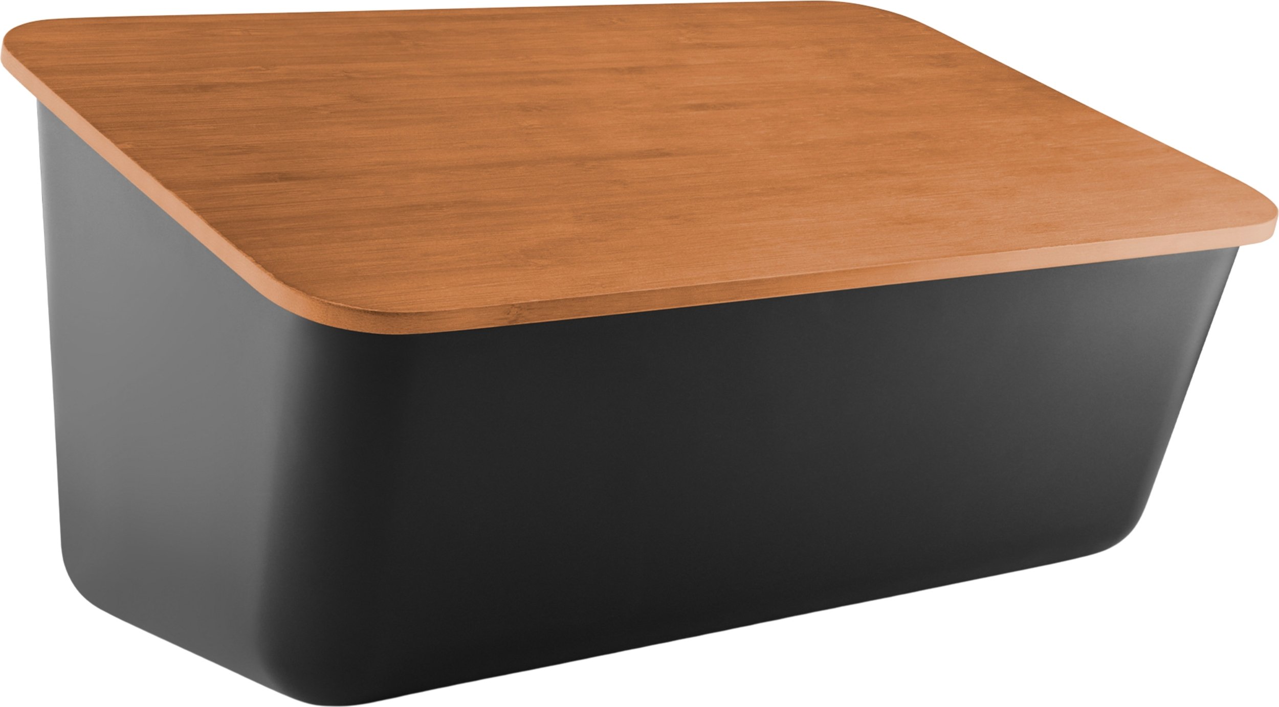 Chlebak z deską do krojenia Nordic Kitchen czarny