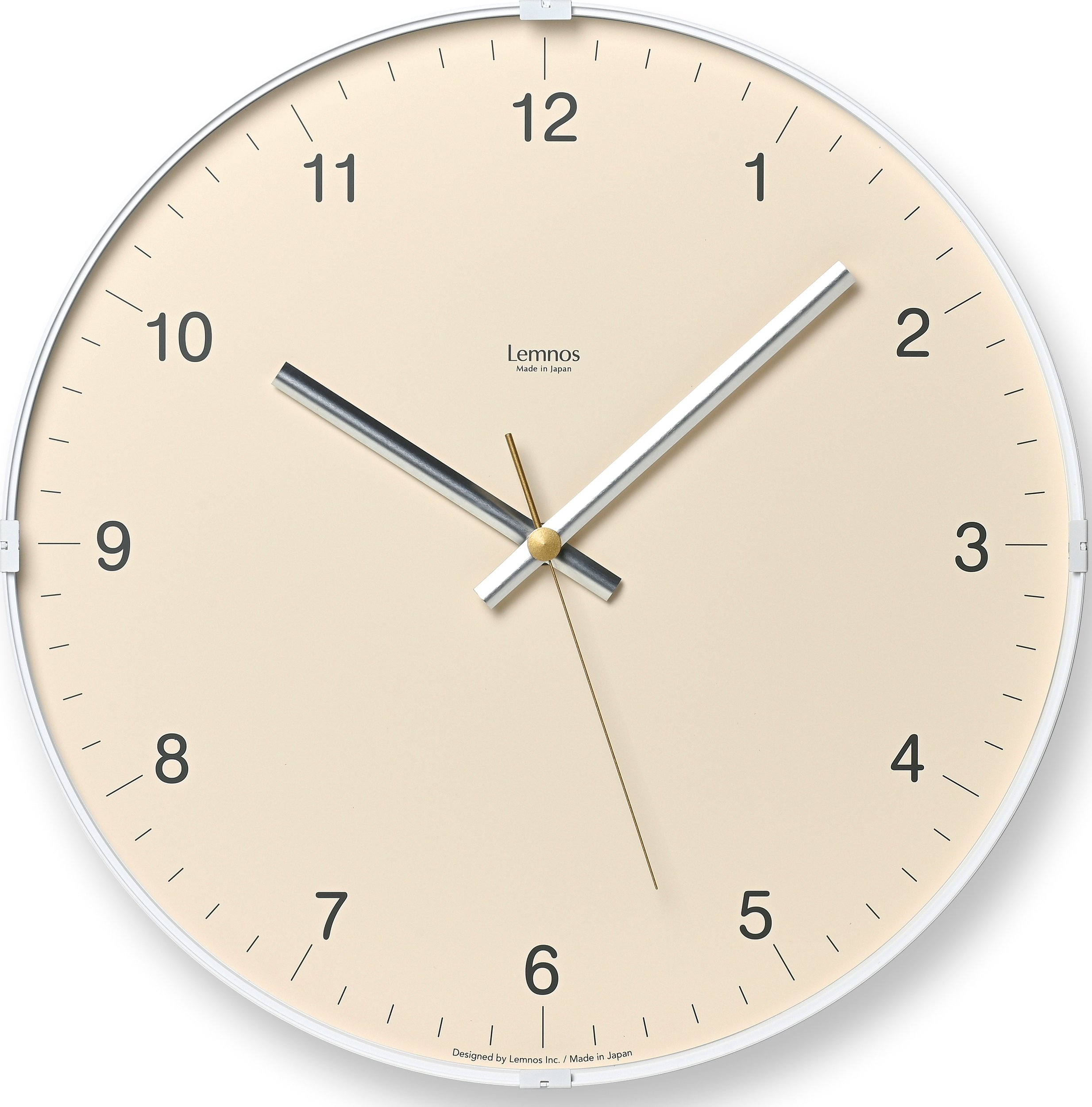 Zegar ścienny Biome 32 cm beżowy