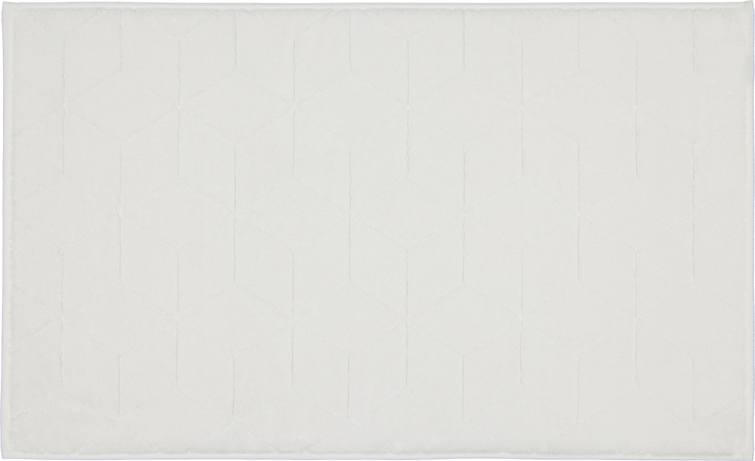 Dywanik łazienkowy Carré 50 x 80 cm biały